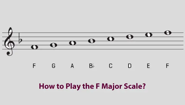 How to play f major scale