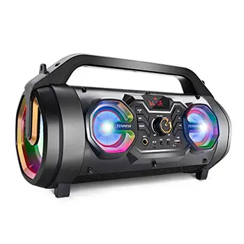 30W Portable Bluetooth Boombox with Subwoofer