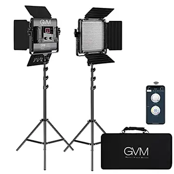 GVM 2 Pack LED Video Lighting Kits