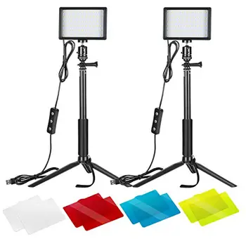 Neewer 2-Pack Dimmable 5600K USB LED Video Light