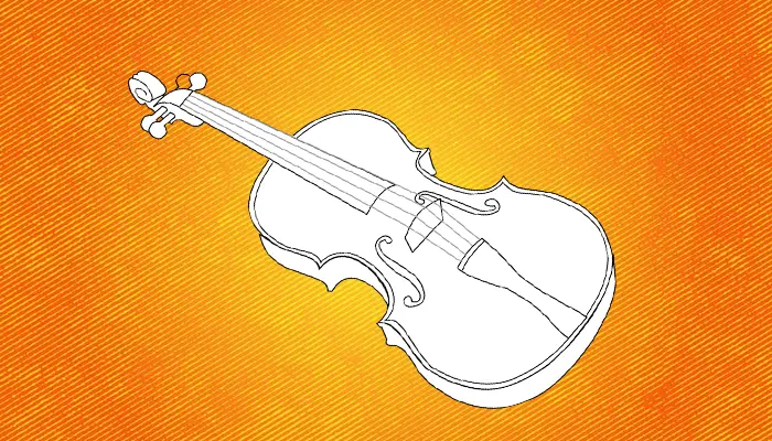 How to Draw a Violin