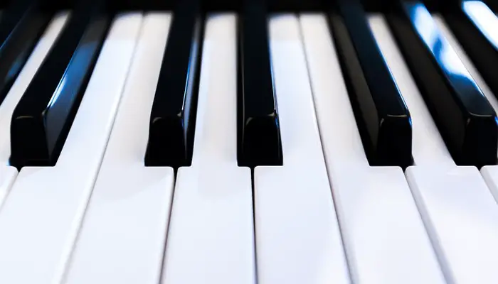 what are piano keys made of