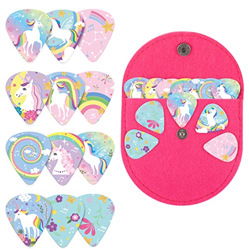 Boao 5 Pieces Unicorn Guitar Picks