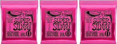 Ernie Ball 2223 Nickel Super Slinky Pink Electric Guitar Strings