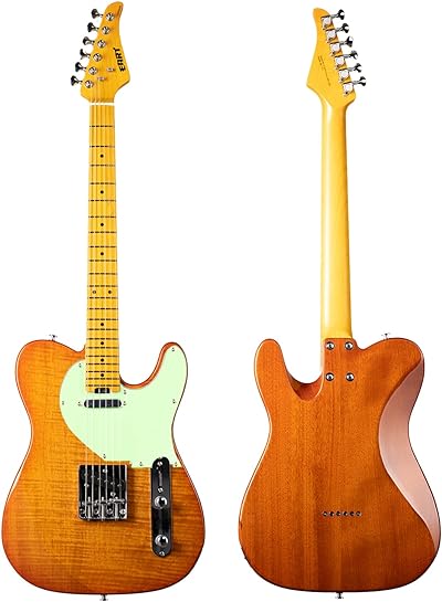 EART NK-C1 Classic Electric Guitar - Flame Maple Veneer (Orange)