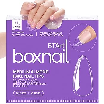 BTArtbox Clear Acrylic Fake Nails