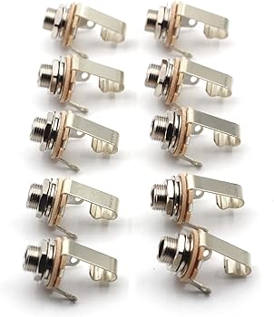 Electric Guitar Output Jack, Switchcraft #11 - Bulk Lot of 10
