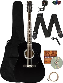 Fender Squier SA-150 Black Full-Size Acoustic Guitar