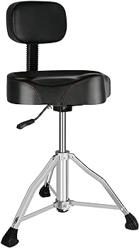 EASTROCK Drum Throne with Backrest