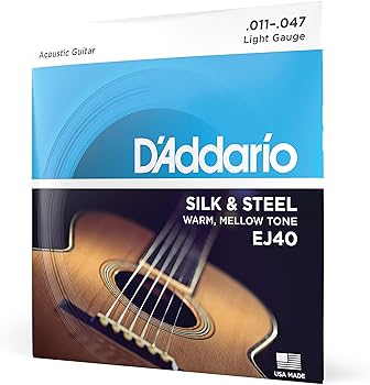 D'Addario Silk & Steel Acoustic Guitar Strings