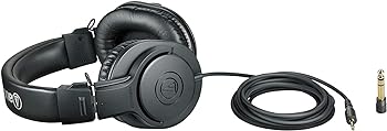 Audio-Technica ATH-M20X Headphones, Black